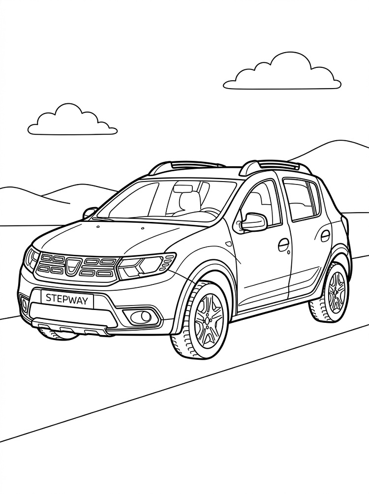 Coloriage Dacia Sandero Stepway