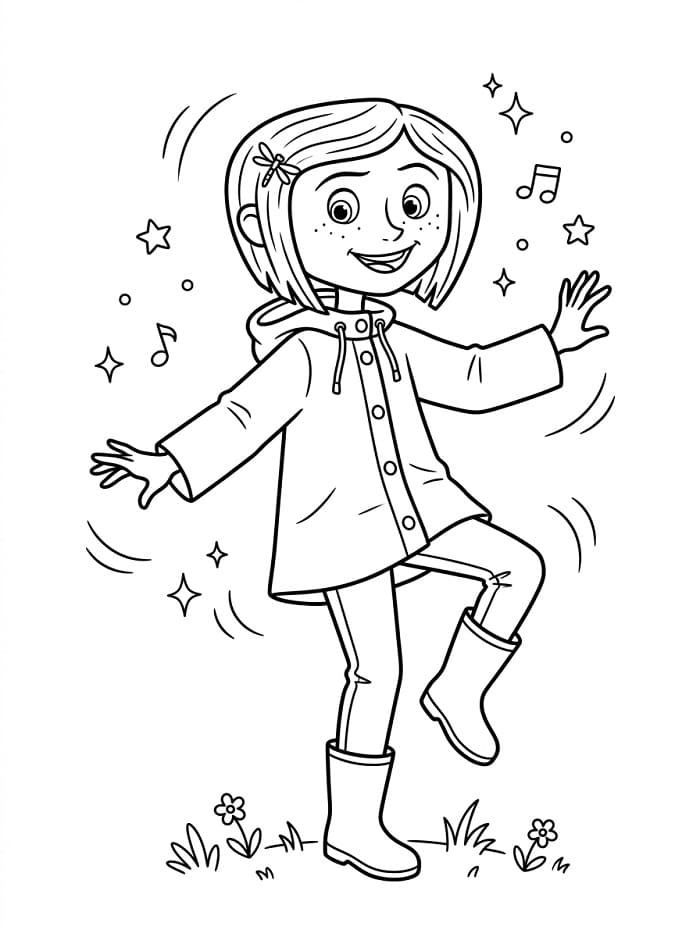 Coloriage Dessin de Coraline