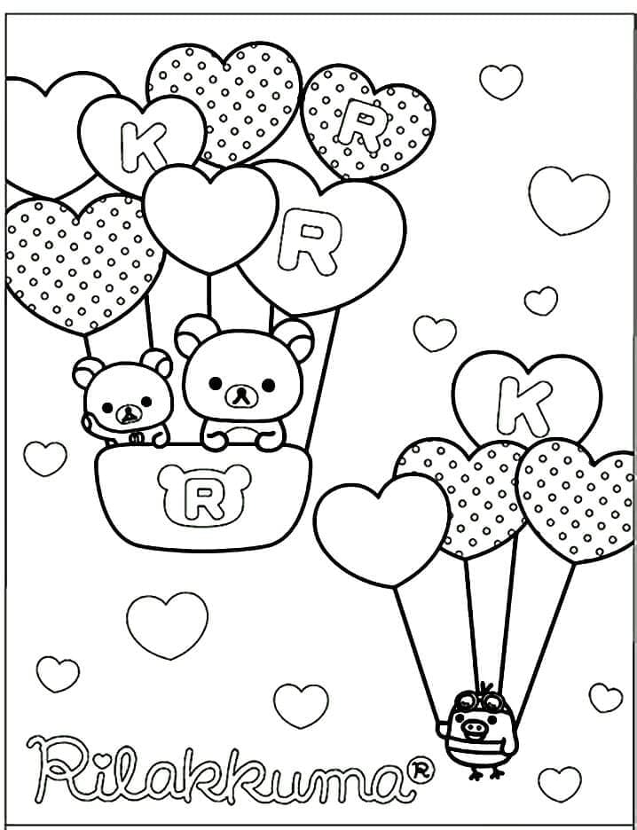 Coloriage Dessin de Rilakkuma Gratuit