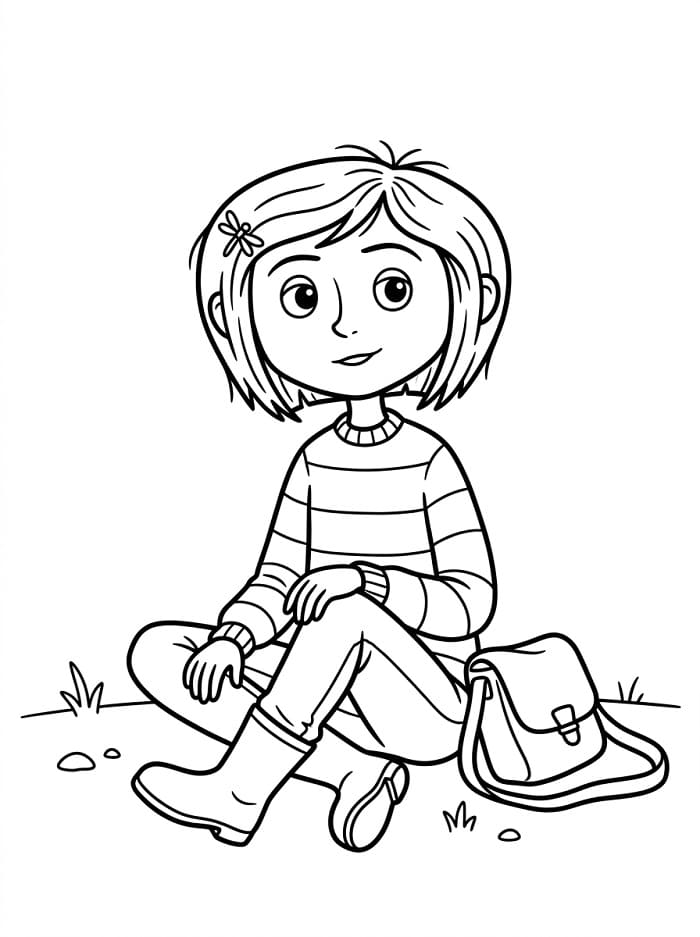 Coloriage Dessin Gratuit de Coraline