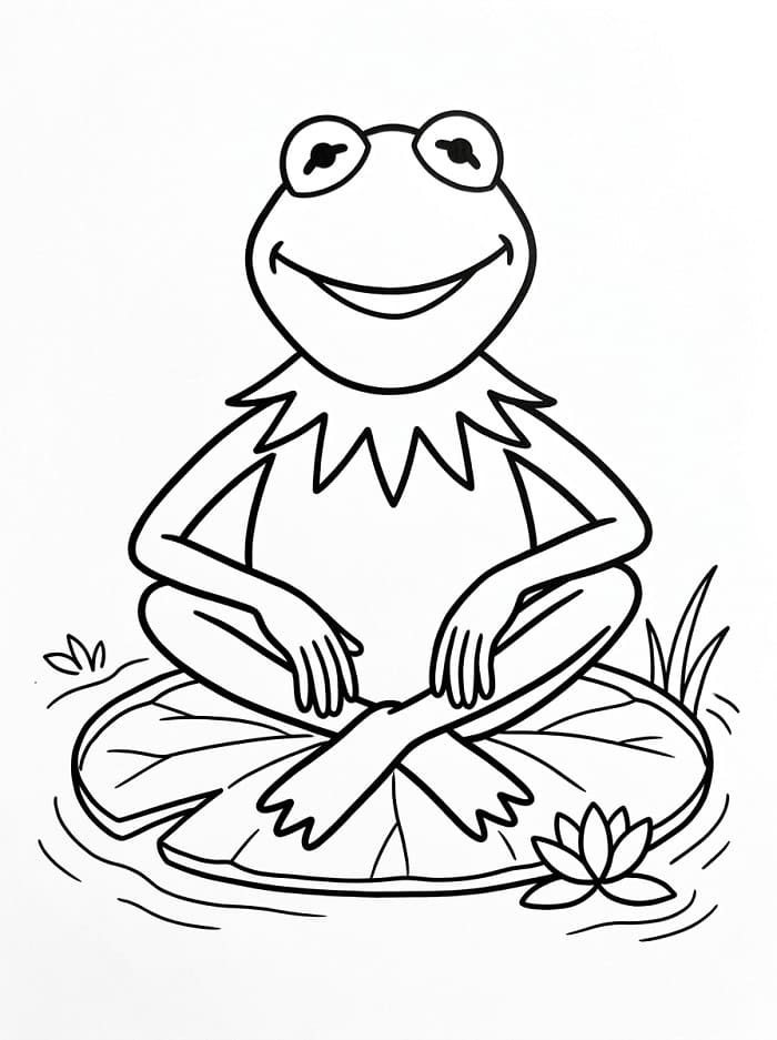 Coloriage Dessin Gratuit de Kermit