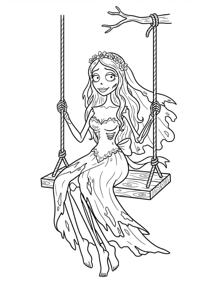 Coloriage Dessin Gratuit de Les Noces Funèbres