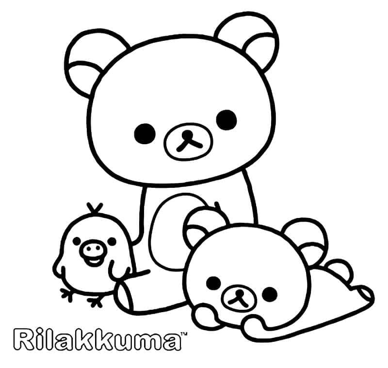 Coloriage Dessin Gratuit de Rilakkuma