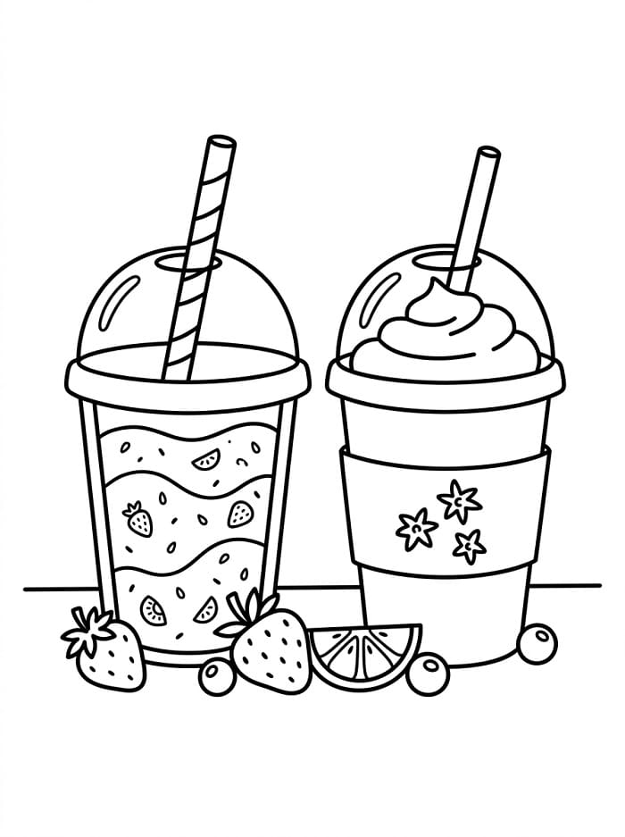 Coloriage Smoothie