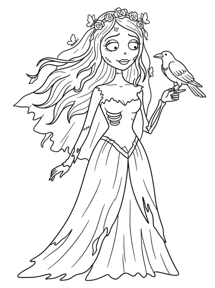 Coloriage Gratuit Noces Funèbres