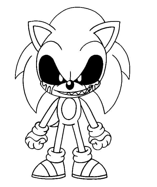 Coloriage Gratuit Sonic Exe
