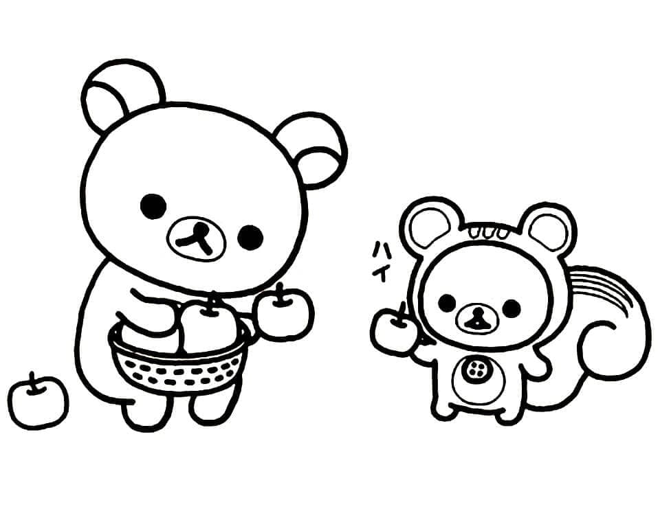 Coloriage Imprimable Rilakkuma