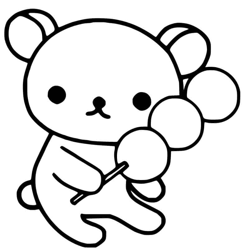 Coloriage Joli Rilakkuma