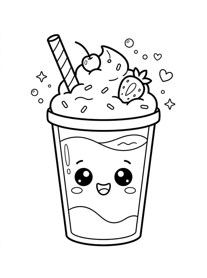 Coloriage Joli smoothie