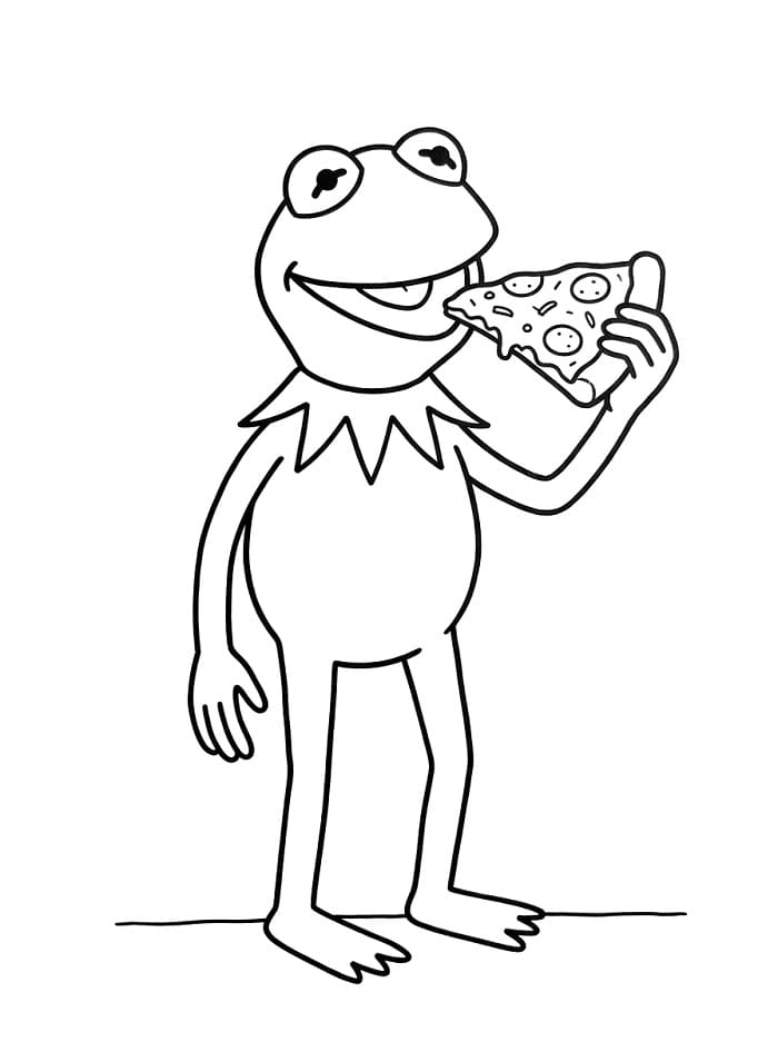 Coloriage Kermit la Grenouille