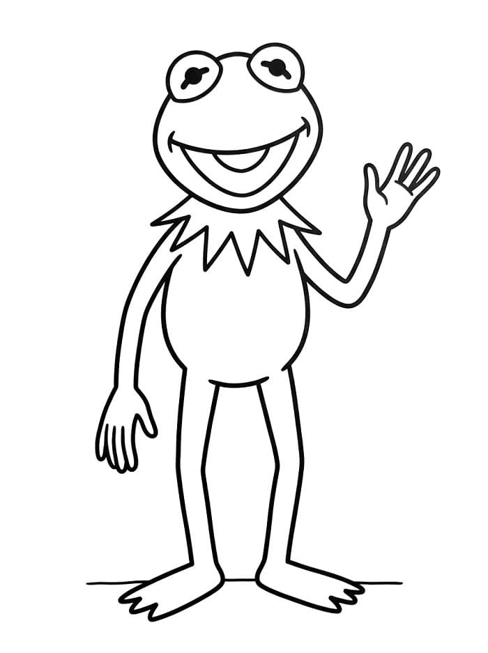 Coloriage Kermit mignon