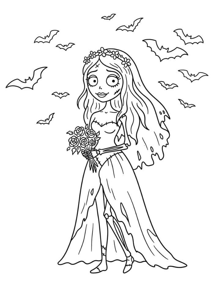Coloriage Les Noces Funèbres 3