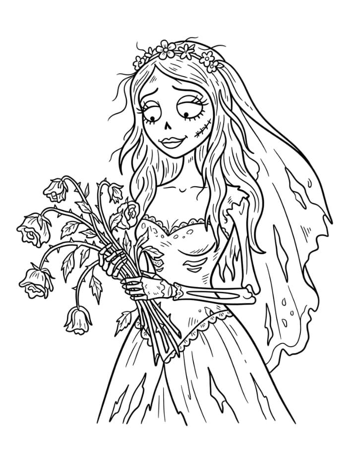 Coloriage Les Noces Funèbres 4