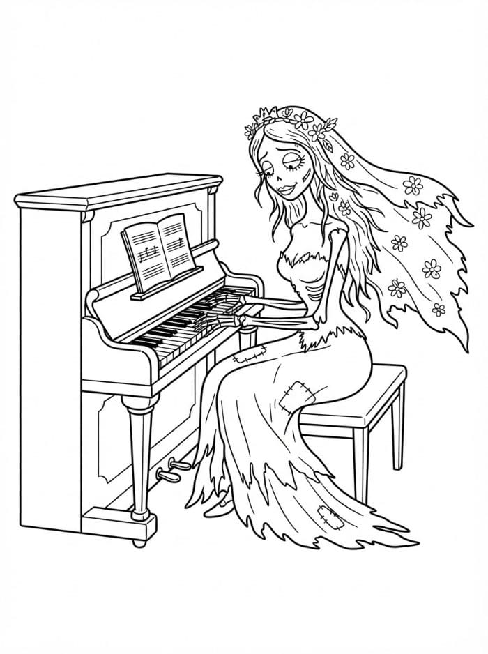 Coloriage Les Noces Funèbres 5