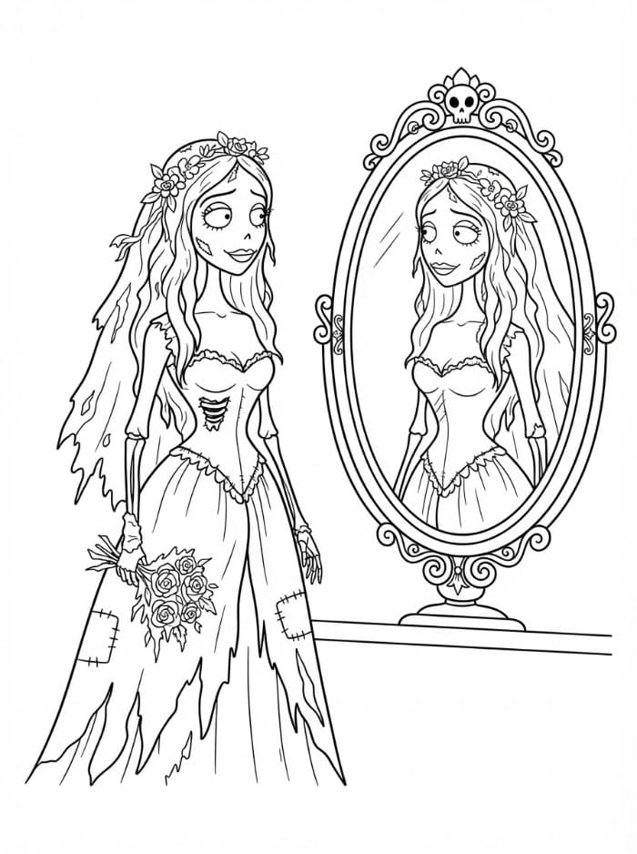 Coloriage Les Noces Funèbres 6