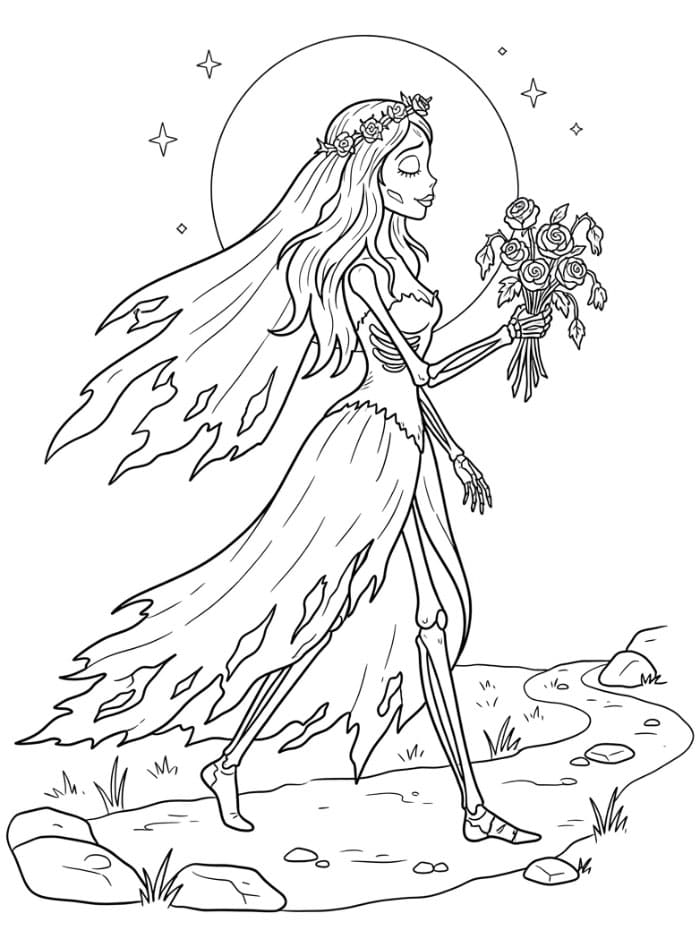 Coloriage Les Noces Funèbres 7