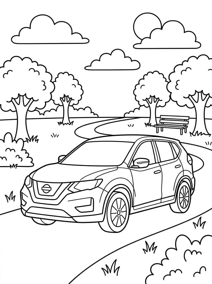 Coloriage Nissan incroyable