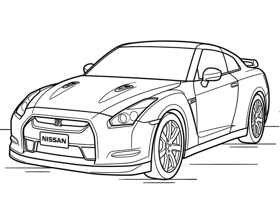 Coloriage Nissan moderne
