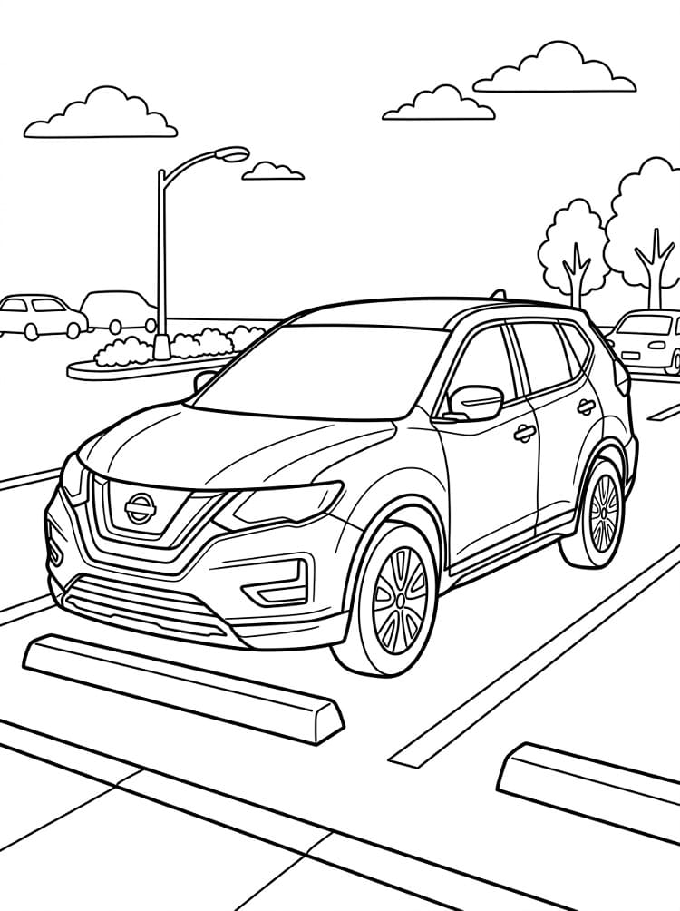 Coloriage Nissan sympa