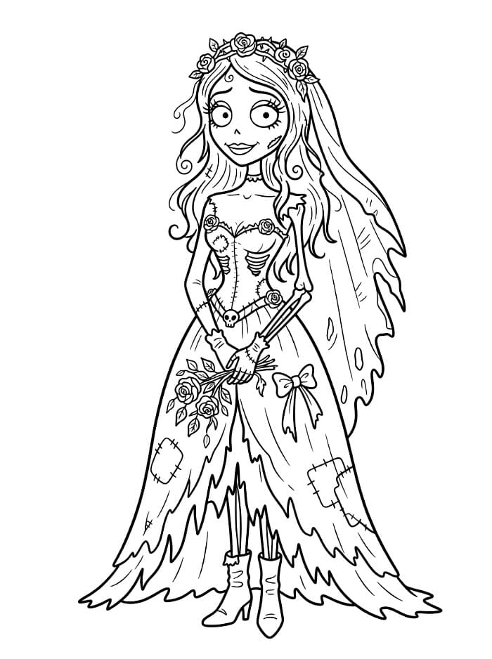 Coloriage Noces Funèbres Gratuit