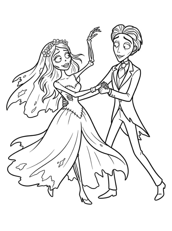 Coloriage Les Noces Funèbres