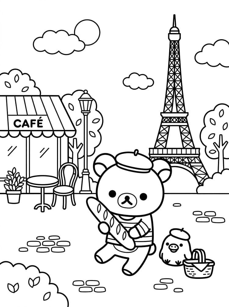 Coloriage Rilakkuma en France