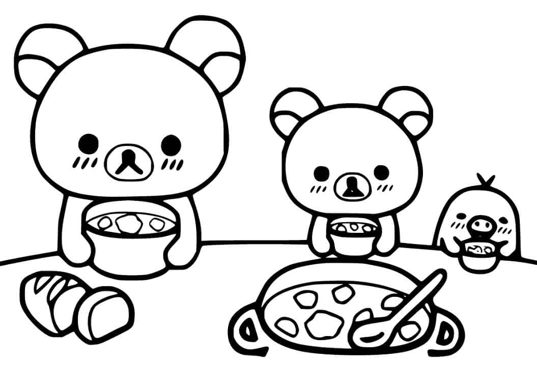 Coloriage Rilakkuma Gratuit