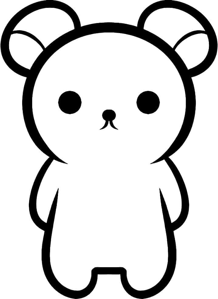 Coloriage Rilakkuma simple