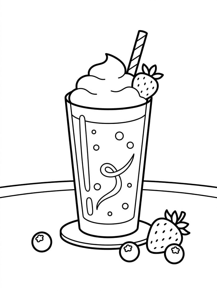 Coloriage Smoothie classique