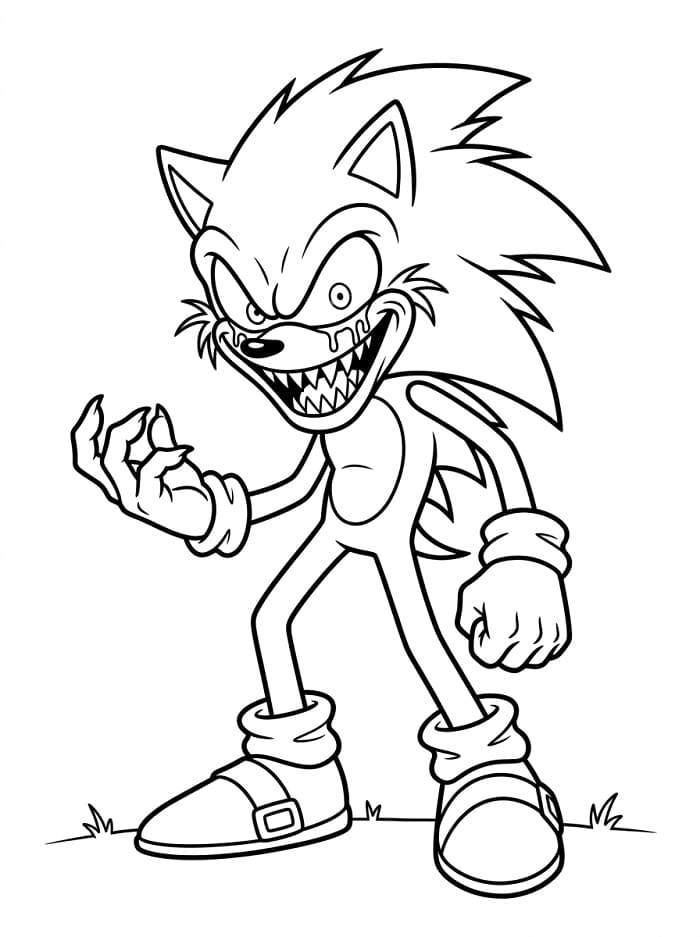 Coloriage Sonic Exe