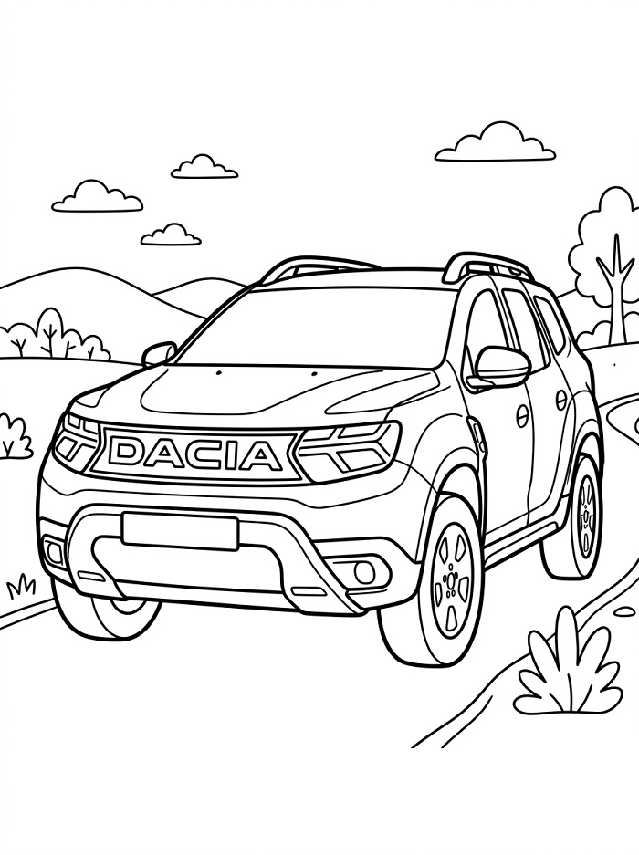 Coloriage Superbe Dacia