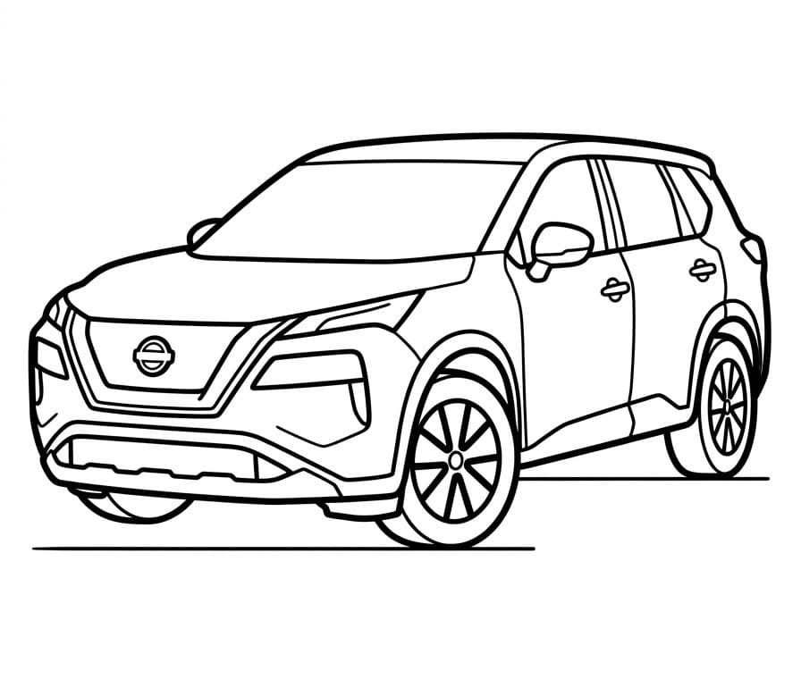 Coloriage Une Nissan Ordinaire