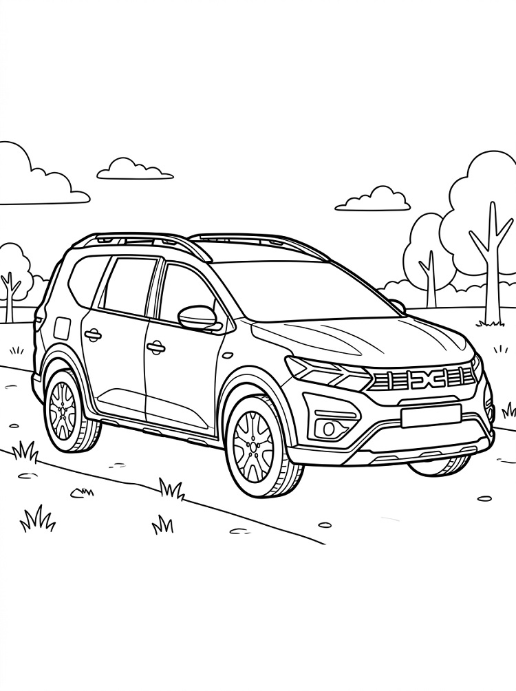 Coloriage Voiture Dacia Jogger