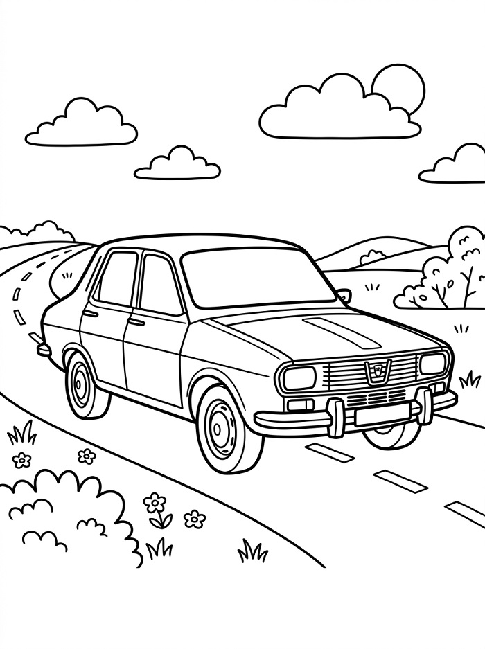 Coloriage Voiture Dacia