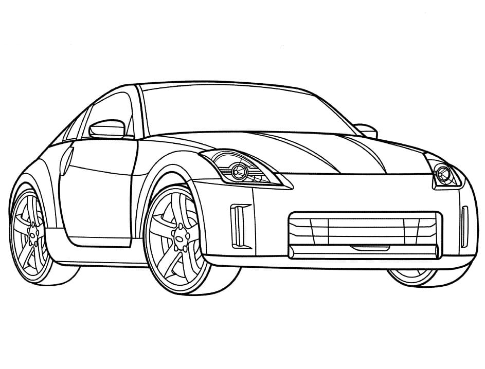 Coloriage Voiture Nissan 350z