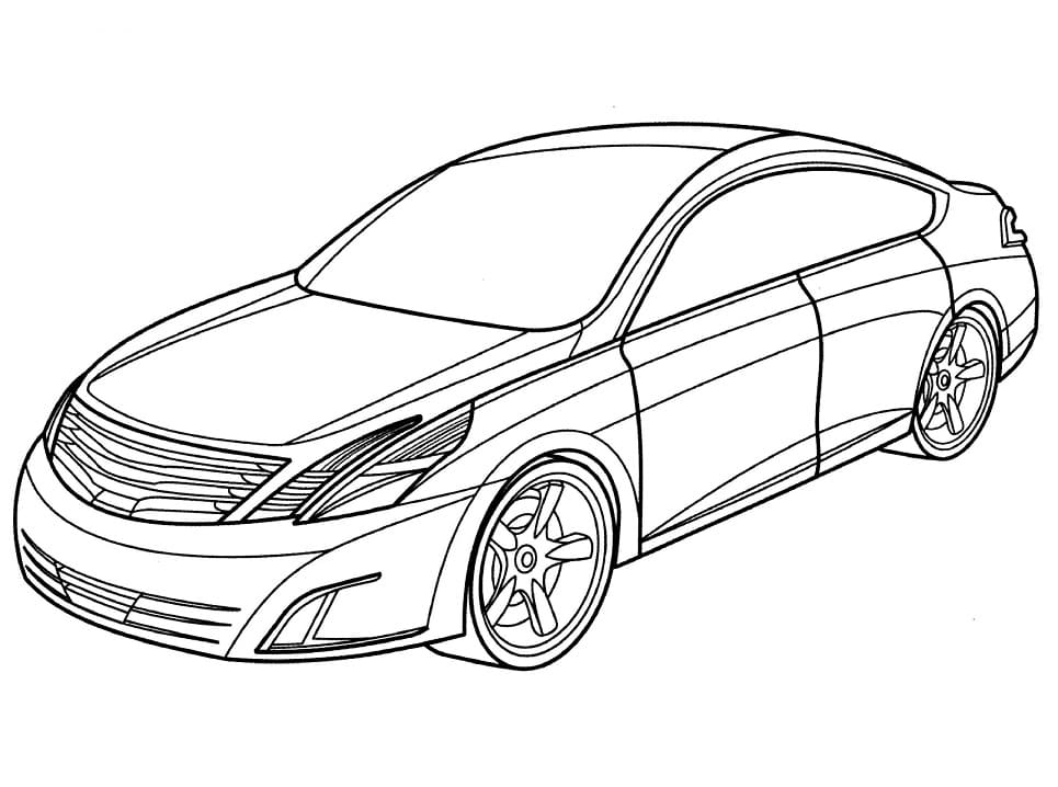 Coloriage Voiture Nissan Intima