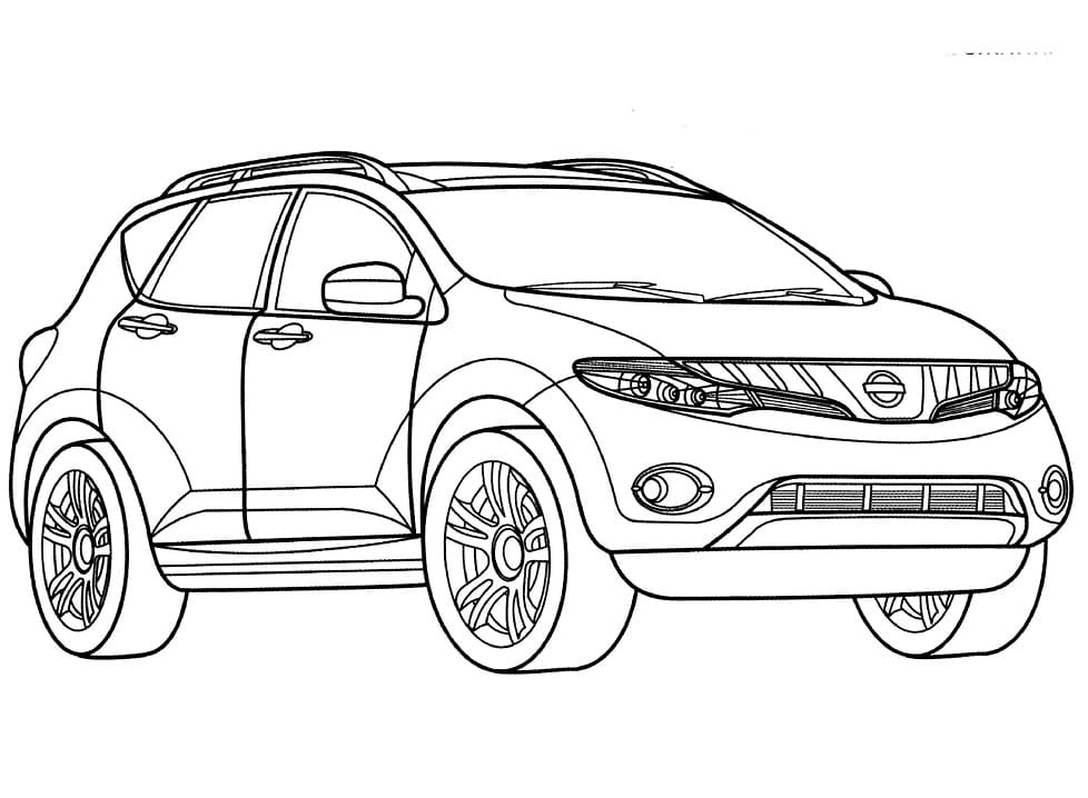 Coloriage Voiture Nissan Murano