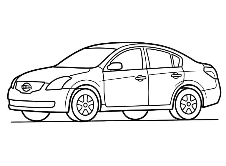 Coloriage Voiture Nissan Ordinaire