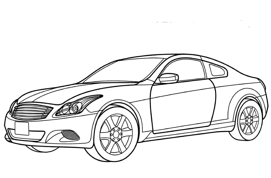 Coloriage Voiture Nissan Skyline